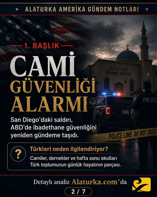 19 Mayıs 2026 Alaturka Amerika Gündem Notları carousel görseli, Türkleri ilgilendiren beş Amerika başlığı