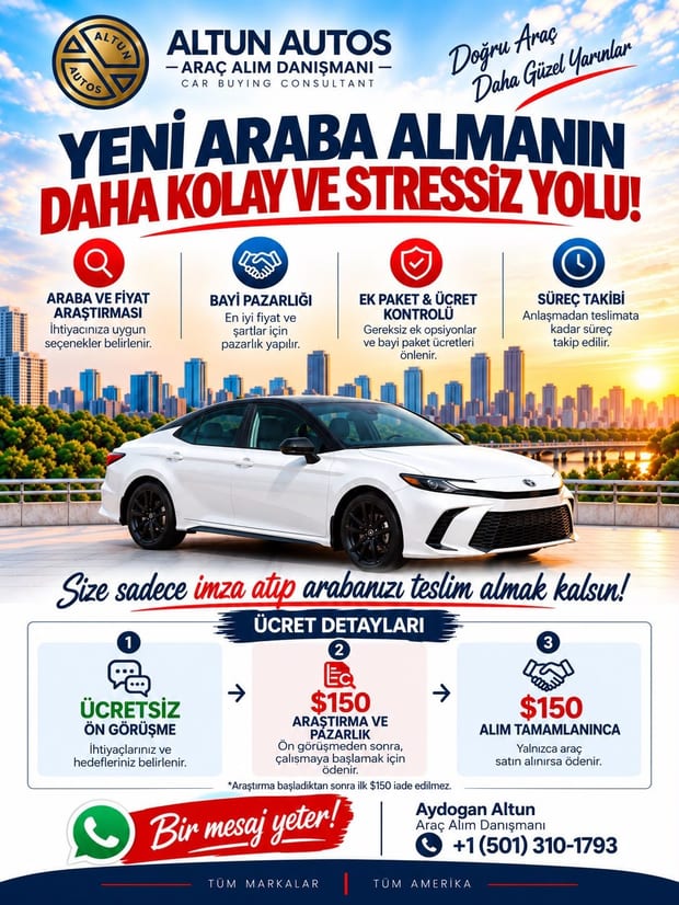 Yeni araba alırken pazarlık ve süreç takibi: Altun Autos araç alım danışmanlığı