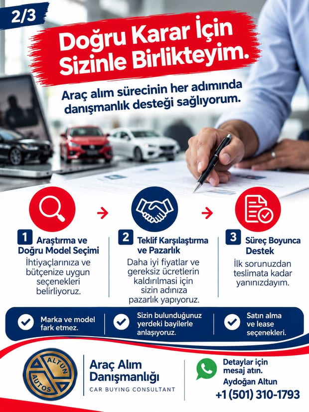 Yeni araba alırken pazarlık ve süreç takibi: Altun Autos araç alım danışmanlığı