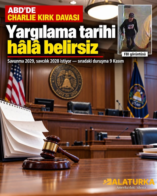 ABD'de Utah mahkeme salonu: Charlie Kirk davasında yargılama tarihi hâlâ belirsiz