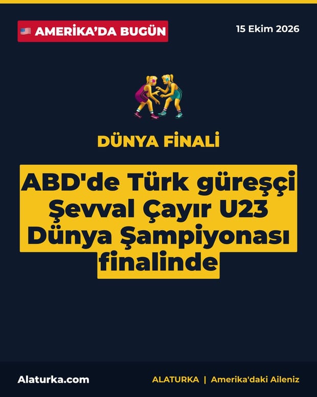 ABD'de Türk güreşçi Şevval Çayır U23 Dünya Şampiyonası finalinde