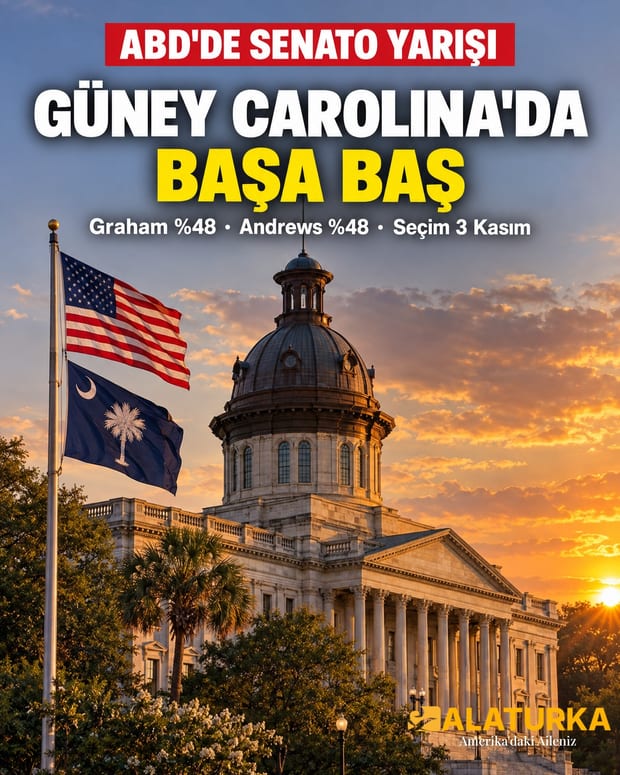 ABD'de Güney Carolina Senato yarışı başa baş: Graham ile Andrews ankette yüzde 48'de