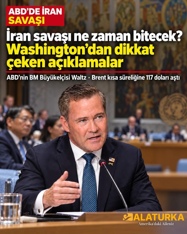 ABD'nin BM Büyükelçisi Mike Waltz, BM Güvenlik Konseyi'nde İran savaşıyla ilgili konuşurken