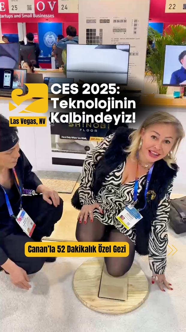 Canan Tokoğlu CES 2025 fuarında, Las Vegas