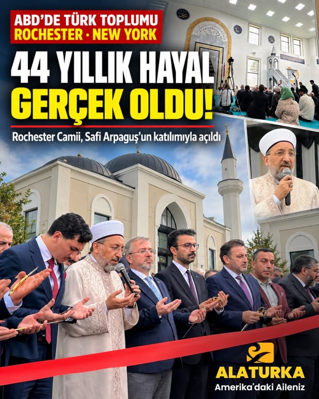 Rochester Türk toplumu 44 yıllık hayaline kavuştu: Yeni cami açıldı