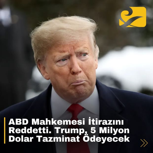 Donald Trump, E. Jean Carroll’a 5 milyon dolar tazminat ödemeye mahkûm edildi.
