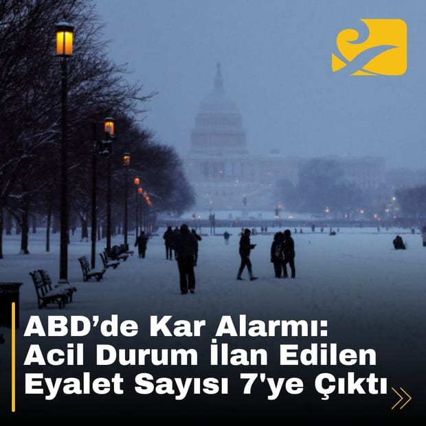 ABD’de kar yağışı ve dondurucu soğuklar 7 eyalette acil duruma neden oldu.
