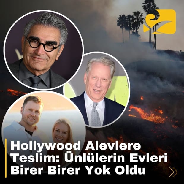 Los Angeles’ta etkili olan yangınlar, Paris Hilton, Billy Crystal ve Anna Faris’in evlerini yok etti.
