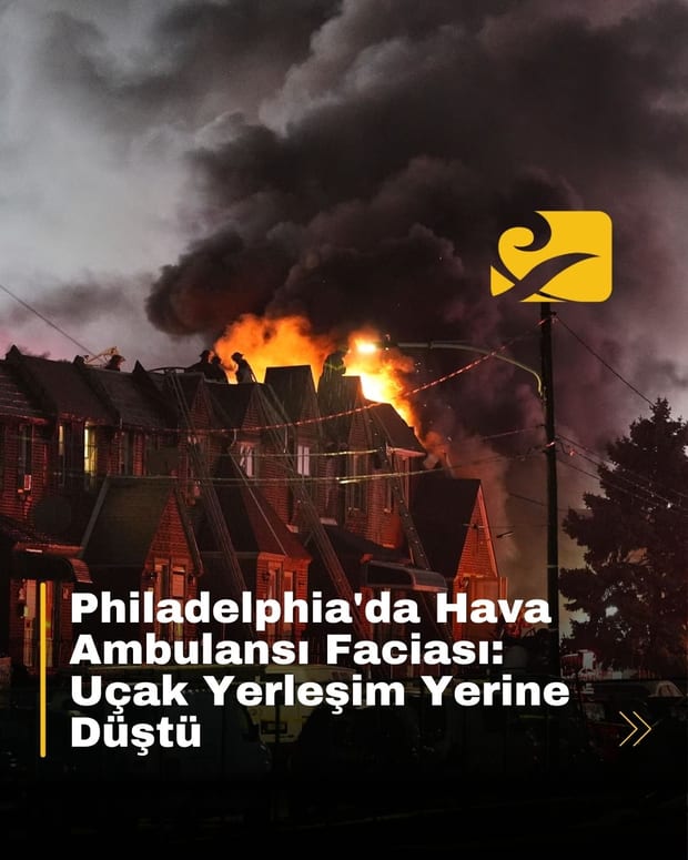 Philadelphia’da özel jet bir yerleşim alanına düştü, 6 kişi hayatını kaybetti