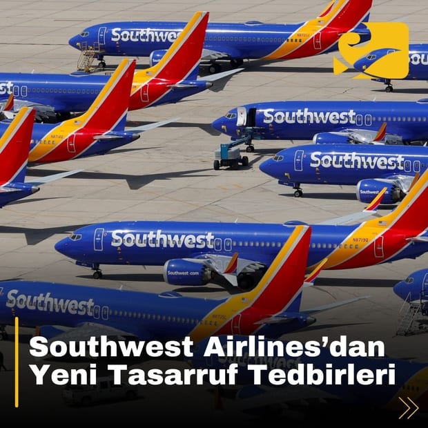 Southwest Airlines, maliyetleri düşürmek için yeni tasarruf tedbirlerini devreye soktu