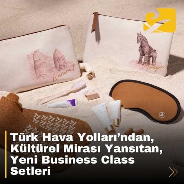 Türk Hava Yolları, Anadolu’nun kültürel mirasını yansıtan yeni Business Class setlerini tanıttı.