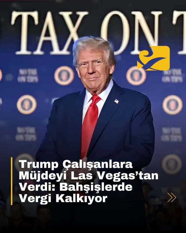 Trump, bahşişlerden alınan vergilerin kaldırılacağını Las Vegas’taki mitingde duyurdu.