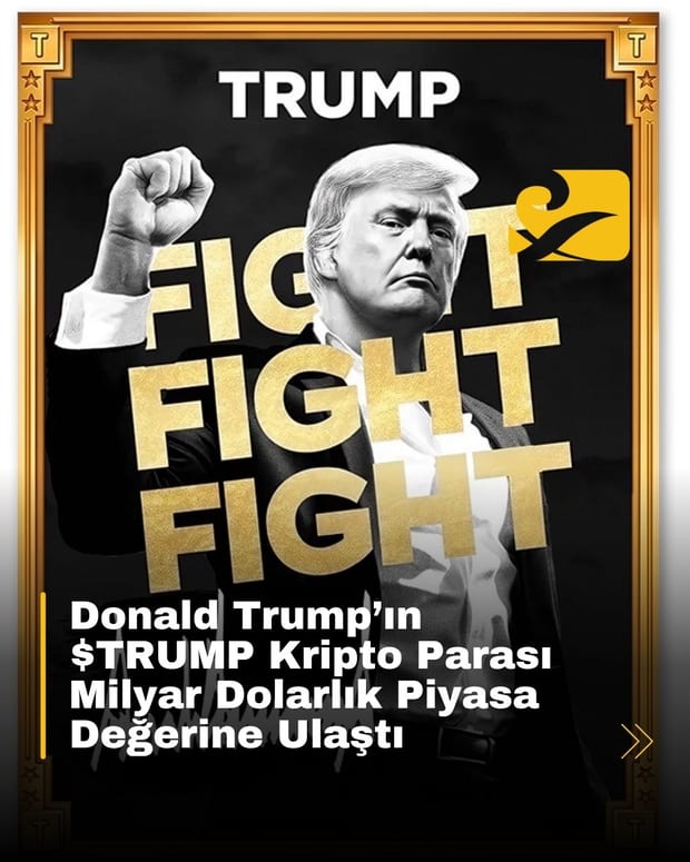 Donald Trump’ın $TRUMP memecoin’i lansman sonrası milyarlarca dolarlık piyasa değerine ulaştı. Solana ise rekor seviyeye çıktı
