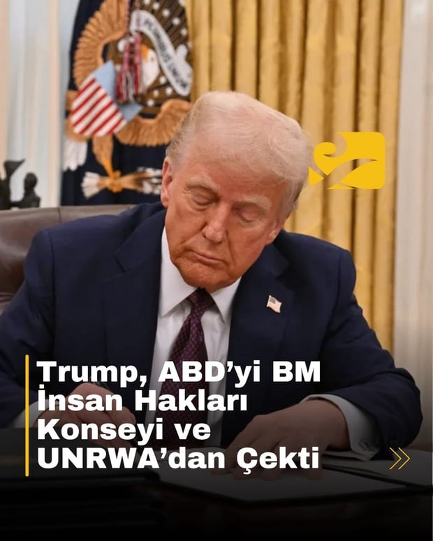 ABD Başkanı Donald Trump, BM İnsan Hakları Konseyi ve UNRWA’dan çekilme kararını imzaladı