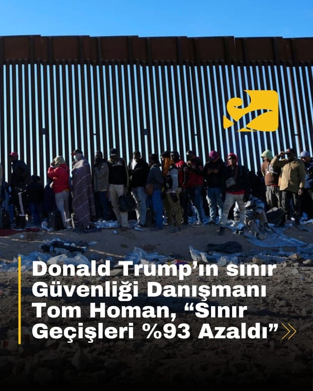 Trump yönetimi, sınır güvenliği politikalarını sıkılaştırarak yasa dışı geçişleri %93 oranında azalttığını açıkladı