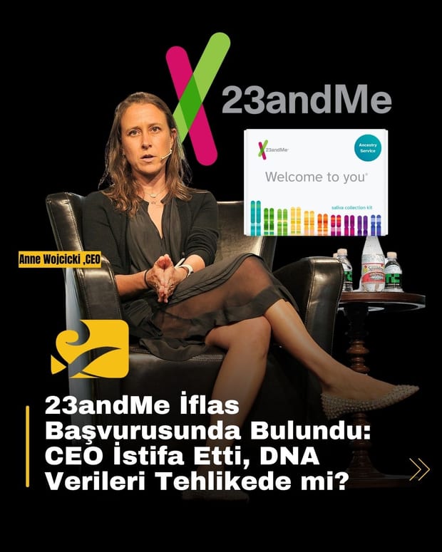 23andMe, Chapter 11 kapsamında iflas başvurusunda bulundu. CEO istifa etti, 15 milyon DNA verisinin akıbeti belirsiz