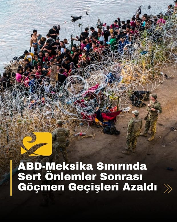 Trump’ın sert sınır politikaları sonrası ABD-Meksika sınırında yasa dışı göçmen geçişleri rekor seviyede azaldı