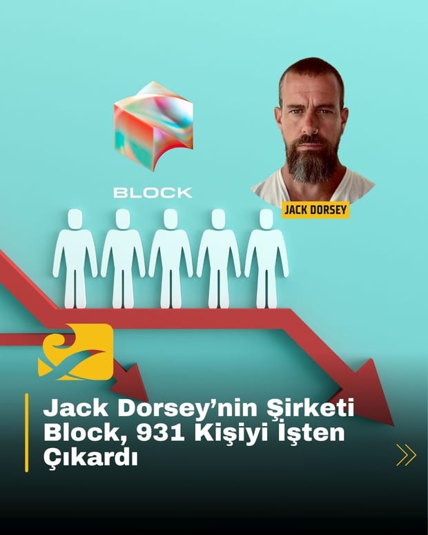 Jack Dorsey’nin şirketi Block'un işten çıkarma kararını gösteren temsili görsel