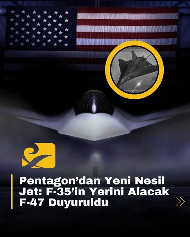 ABD, F-47 savaş uçağını tanıttı. Jet, İHA’larla entegre görev yapabilen ilk savaş uçağı olarak öne çıkıyor