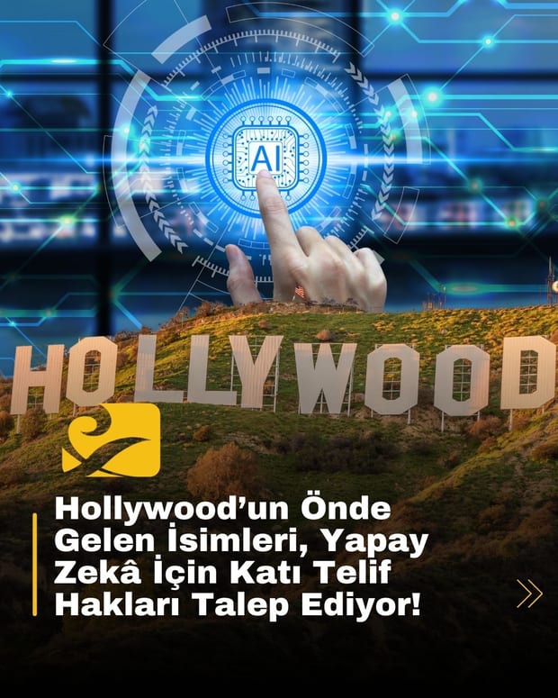 Hollywood’un önde gelen sanatçıları, yapay zekânın telif hakkı ihlallerine karşı Beyaz Saray’a çağrıda bulundu
