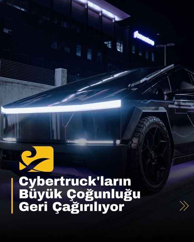 Tesla, 46.000’den fazla Cybertruck modelini paslanmaz çelik dış panel sorunu nedeniyle geri çağırıyor