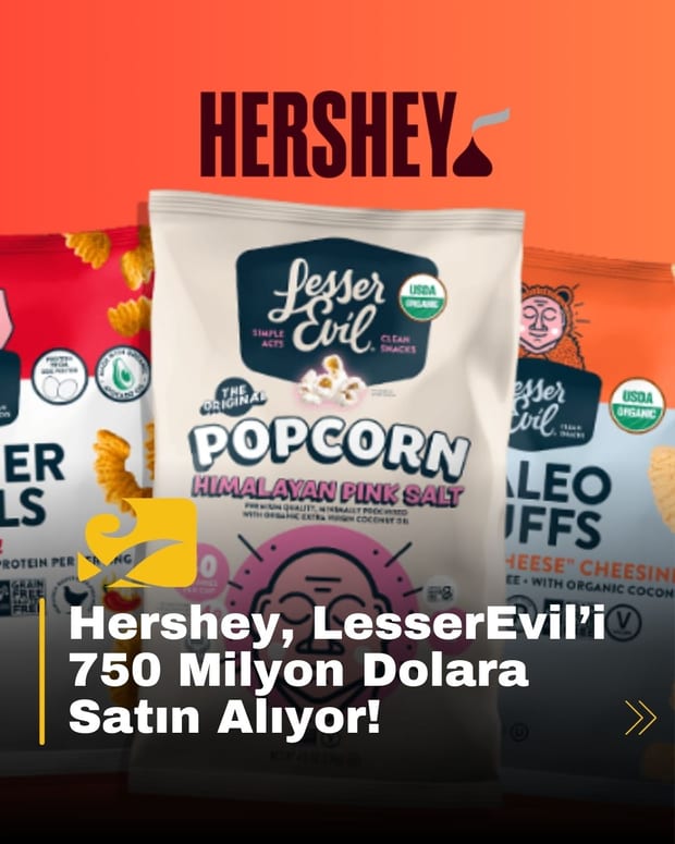 Hershey, LesserEvil’i satın alarak sağlıklı atıştırmalık pazarında büyümeye devam ediyor