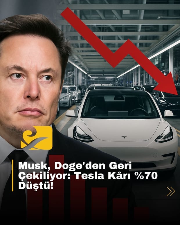 Tesla, 2025 ilk çeyreğinde beklenen gelirin altında kaldı. Kâr %70 azalırken, Elon Musk siyasi görevlerinden geri adım atacağını duyurdu