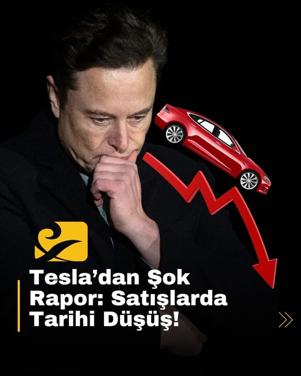 Tesla, 2025’in ilk çeyreğinde %13’lük tarihi bir satış düşüşü yaşadı