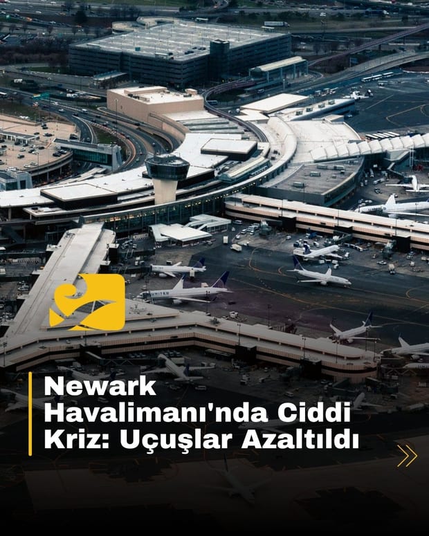 Newark Havalimanı’nda yaşanan iletişim kesintisi sonrası uçuşlarda ciddi azalma yaşanıyor