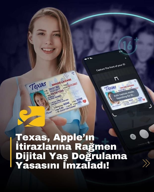 Texas, Apple’ın itirazlarına rağmen dijital yaş doğrulama yasasını yürürlüğe soktu