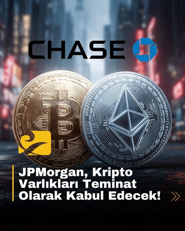 JPMorgan, kripto varlıkları teminat olarak kabul ederek dijital finans dünyasında yeni bir sayfa açıyor
