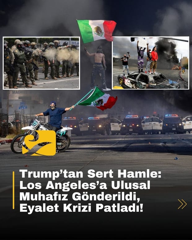 Trump’ın emriyle Los Angeles’a gönderilen Ulusal Muhafız birlikleri sokaklarda konuşlanıyor