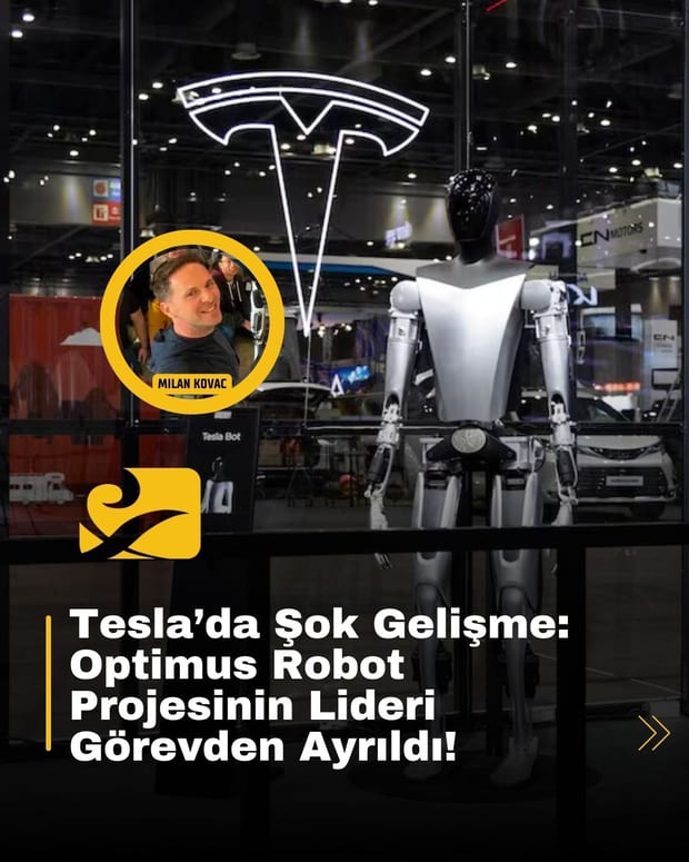 Tesla’nın Optimus robot projesinde lider değişikliği: Milan Kovac görevden ayrıldı