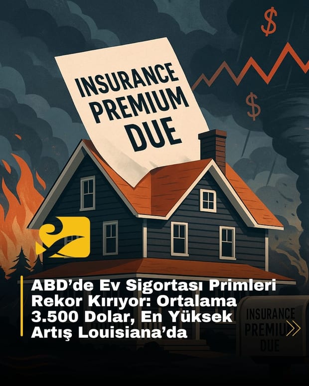 ABD’de ev sigortası primleri rekor seviyeye ulaşıyor; ortalama prim 3.500 doları aşıyor