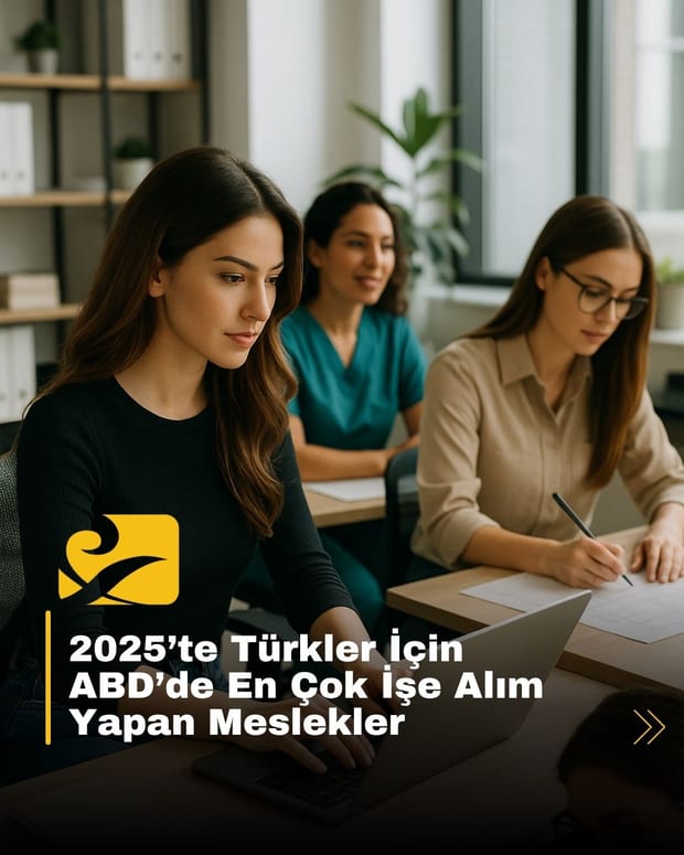 2025’te Türkler için ABD’de en çok işe alım yapılan meslekler