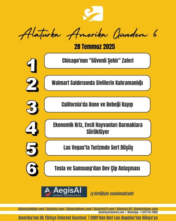 28 Temmuz 2025 | Gündem 6 – Amerika Gündeminde Öne Çıkan 6 Haber