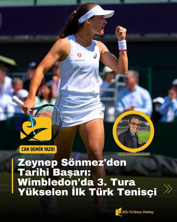 Zeynep Sönmez, Wimbledon’da üçüncü tura çıkarak Türk tenisinde tarihi bir ilke imza attı