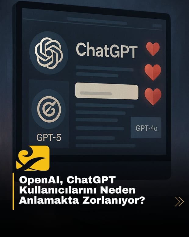 GPT-5 sonrası GPT-4o’nun kaldırılmasıyla OpenAI’nin kullanıcı bağlılığını hafife almasını temsil eden görsel