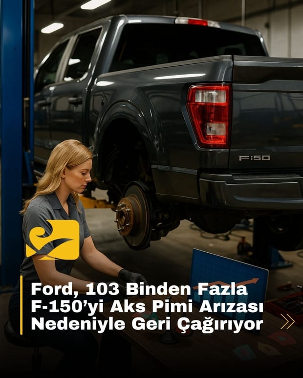 Ford’un aks pimi arızası nedeniyle geri çağırdığı F-150 pickup modelleri