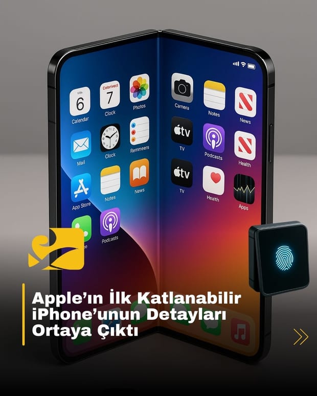 Apple’ın 2026’da çıkacak ilk katlanabilir iPhone’unun konsept tasarımı
