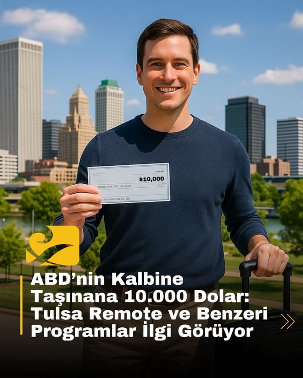 Tulsa Remote, ABD taşınma teşviki, Oklahoma haberleri, uzaktan çalışma, beyin göçü, taşınma programları