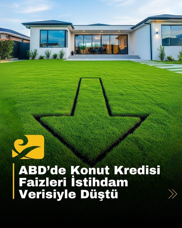 ABD’de mortgage faizleri, zayıf istihdam verisi sonrası %6,29’a düştü.