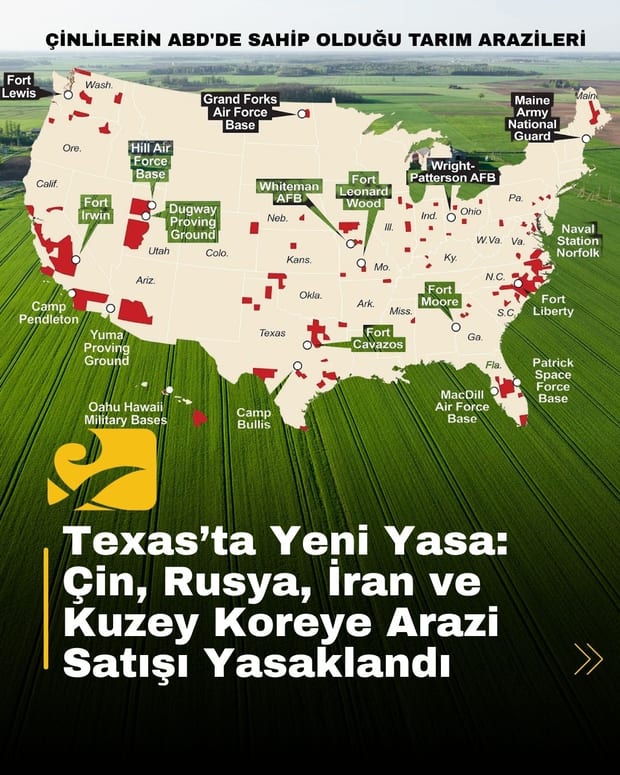 Texas, Çin, Rusya, İran ve Kuzey Kore’ye arazi ve mülk satışını yasaklayan tarihi bir yasa çıkardı