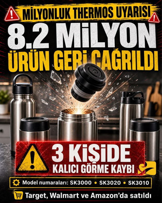 ABD’de geri çağrılan Thermos Stainless King ve Sportsman yemek kabı ve içecek şişeleri
