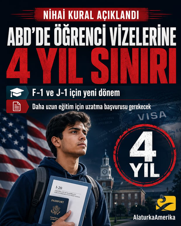 ABD’DE ÖĞRENCİ VİZELERİNDE KURALLAR DEĞİŞTİ!