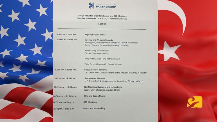 Houston'da d&uuml;zenlenen T&uuml;rkiye-Houston İhracat&ccedil;ılar Forumu, T&uuml;rk ve Amerikalı iş insanlarını bir araya getirerek yeni ticaret ve yatırım fırsatlarını değerlendirdi.