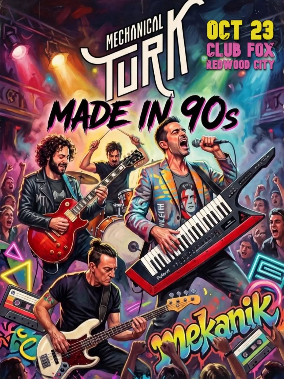 Mechanical Turk: Made in 90s Türk Rock Gecesi (Redwood City) afişi