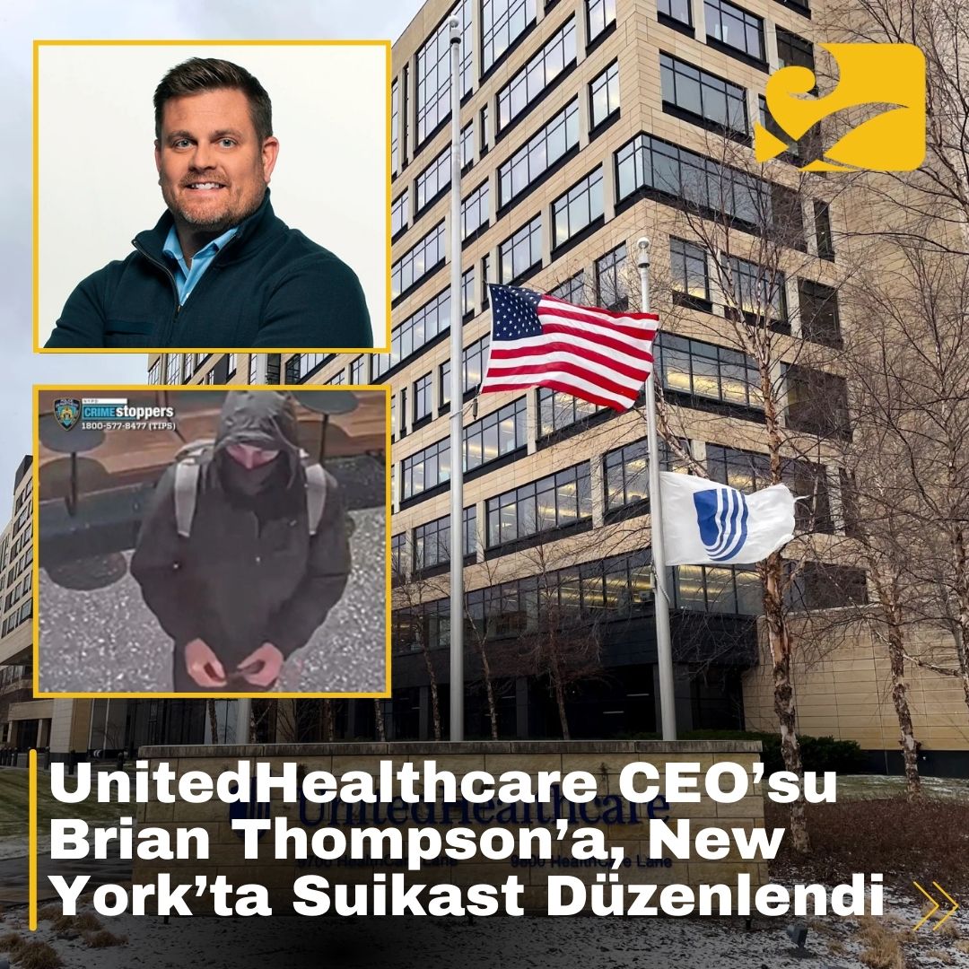 UnitedHealthcare CEO’su Brian Thompson’un Manhattan’daki Hilton oteli önünde uğradığı saldırı sonrası polis incelemesi.