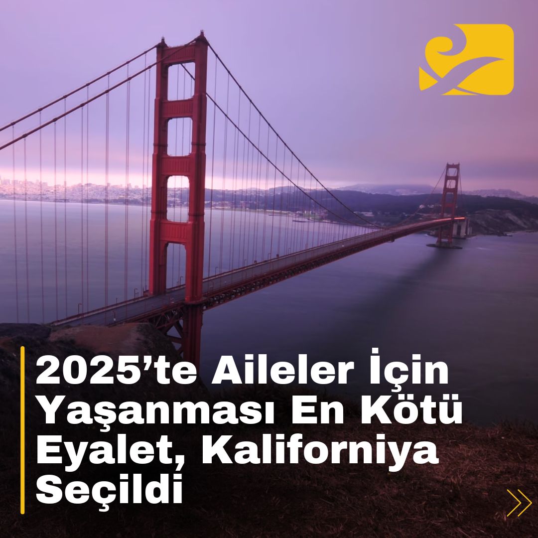 Kaliforniya, yüksek yaşam maliyetleri ve çevresel sorunları nedeniyle 2025’te aileler için en kötü eyalet seçildi.