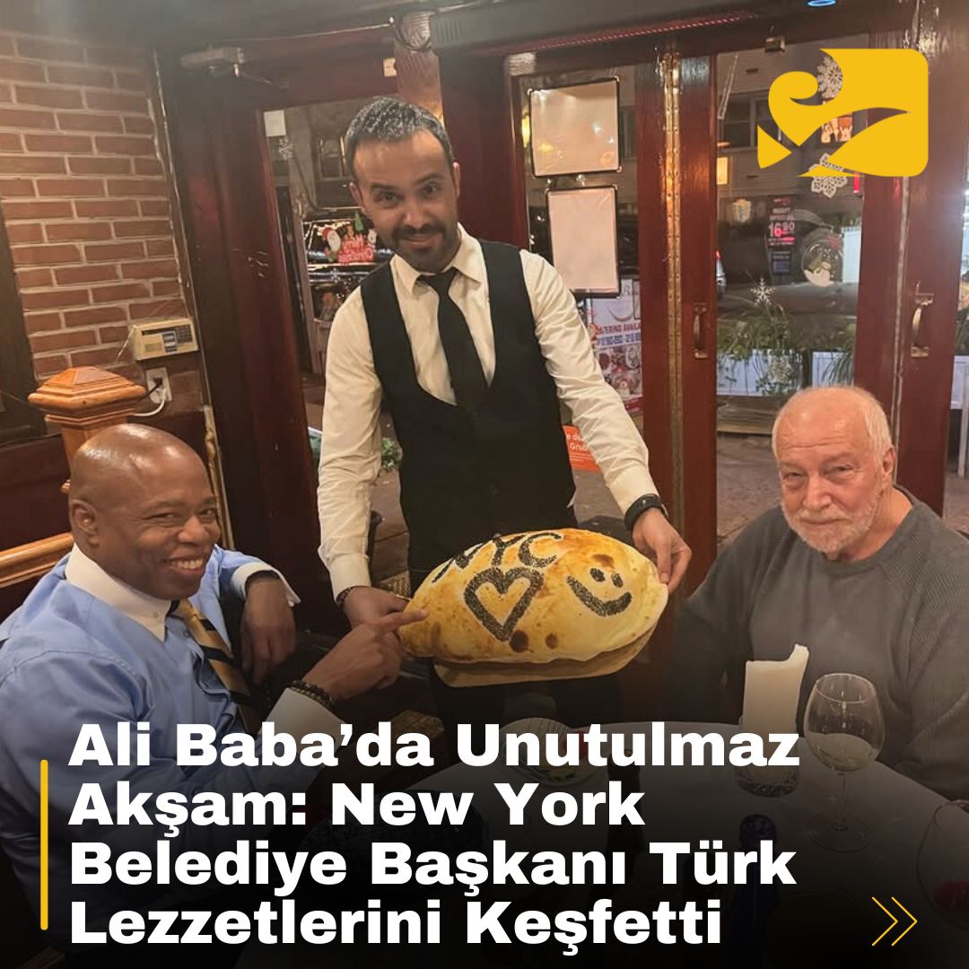New York Belediye Başkanı Eric Adams, Ali Baba Mediterranean Cuisine’de özel bir ziyarette bulunuyor